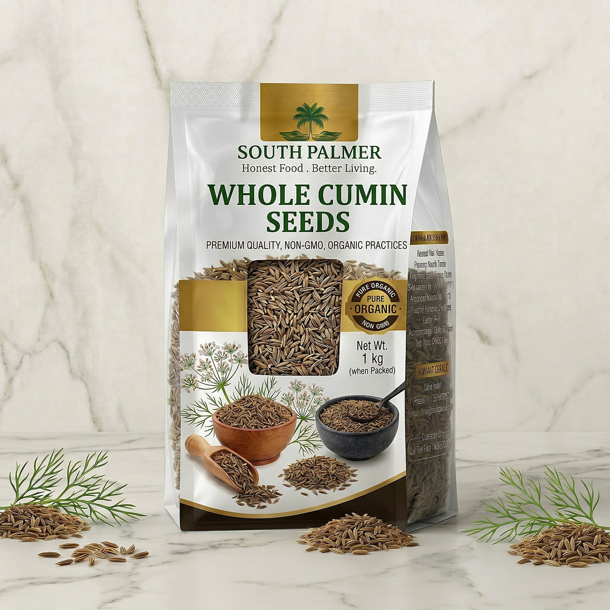 South Palmer Whole Cumin Seeds 1 kg pack