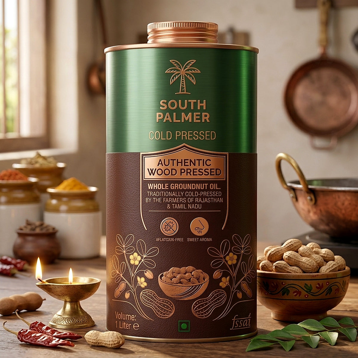 South Palmer Cold Pressed Groundnut Oil 1 L