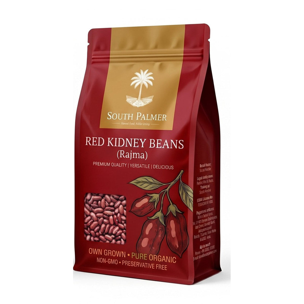 South Palmer Rajma Kashmiri Red Kidney Beans 1 kg pack