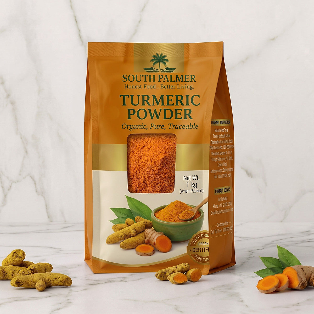 South Palmer Turmeric Powder 1 kg pack